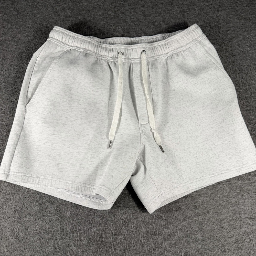 American Eagle Stretch Light Fleece Shorts Gray Flex Men's SZ L Lounge Athletic
